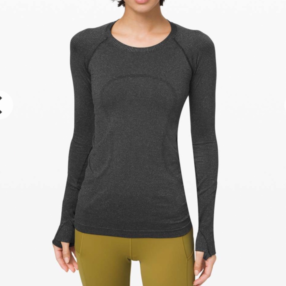 Lululemon Swiftly Speed Long Sleeve *Shine Size 6